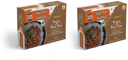 The Thar Food Jhatpat Khana Rajma with Plain Rice - 375 Each (Pack of 2) 750 g