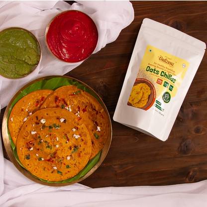 Oatizens 3 in 1 Combo of Oats Bhel, Oats Chilla & Oats Pancakes 485 g