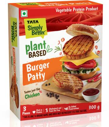 Tata Simply Better Plant Based Burger Patty 300 g