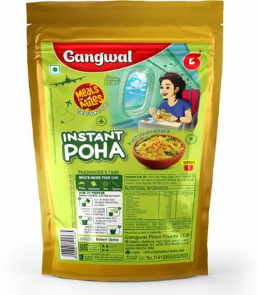 Gangwal Meals for Miles Instant Indori Poha 70g with Poha Masala & Sev 70 g