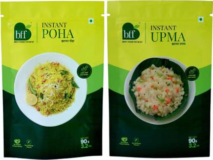 Bff Quick Breakfast Duo: (90g each) Instant Poha & Instant Upma 180 g