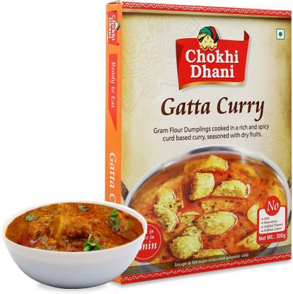 Chokhi Dhani by Chokhi Dhani Gatta Curry Ready To Eat Meal in 2 Minutes (Pack of 1) 300 g