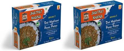 The Thar Food Jhatpat Khana Dal Makhani with Peas Pulao - 375 Each (Pack of 2)