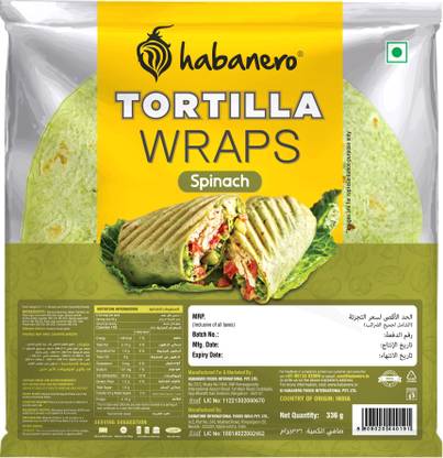 habanero Spinach Tortilla Wrap 336 g