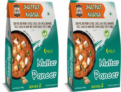 The Thar Food Jhatpat Khana Mutter Paneer Ready to Eat in Minutes(Serves 2)- 2 Packets 300 g