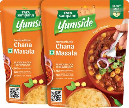 Tata Sampann Yumside Amritsari Style Chana Masala, No Artificial Colour & Flavour, Ready To Eat Meal 570 g