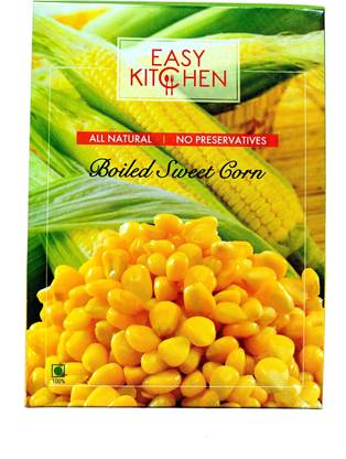 Easy Kitchen Ready to Eat / Cook - Boiled American Sweet Corn - (Pack of 4 - 325 g Each) 1300 g