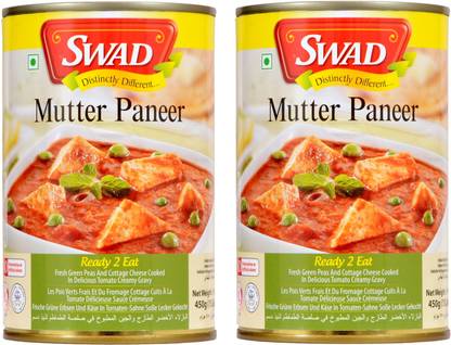 SWAD Ready to Eat Mutter Paneer | Instant Mix Vegetarian with No Added Preservatives 900 g