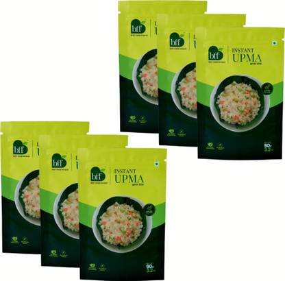 Bff Instant Upma 90g x 6 Instant Breakfast | Ready to Cook | Quick Easy & Delicious 540 g
