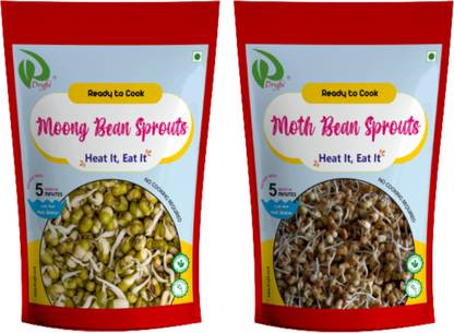 Dryfii Moong & Moth Bean Sprouts | Ready To Cook | Rehydrated Wgt 600g | Dehydrated wgt