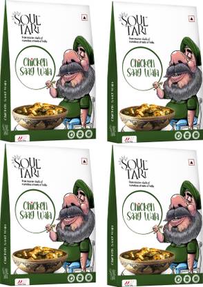 SoulTari by SoulTari Ready to Eat Pack - 4 Chicken Saag Wala, Just Heat and Eat 1200 g