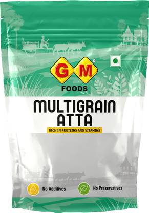 GM FOODS Multigrain Flour Atta 500 Gram ( Pack Of 3) 1500 g