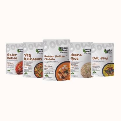 Quicky Bowl Ready To Eat Meal Combo | Instant food | Freeze dried |Instant Food 1050 g