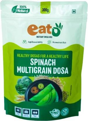 Eat5 Spinach Multigrain Dosa Combo Pack | Natural | Rich in Fiber & Nutrients 600 g