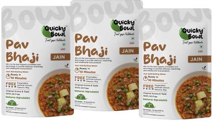 Quicky Bowl Jain Pav Bhaji | No onion No garlic | Ready to Eat | Instant Food