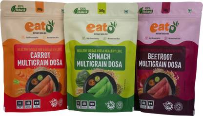 Eat5 Multigrain Dosa Mix Combo – Carrot, Spinach & Beetroot | 100% Natural 900 g
