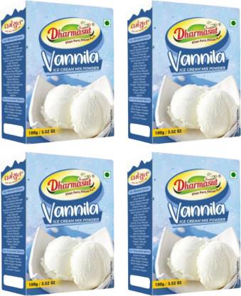 Dharmasut Vanilla Instant Ice cream Mix Powder 100g*4 | 400 g