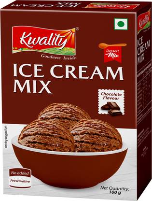 Kwality Chocolate Ice Cream Mix, Easy & Delicious Summer's Best Dessert Mix 100 g