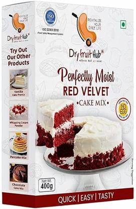 Dry Fruit Hub Red Velvet Cake Premix Eggless 400gm, red velvet Cake Premix Powder 400 g