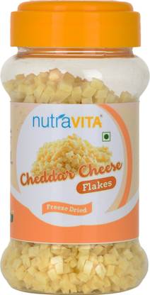 Nutra Vita Freeze Dried Cheddar Cheese Flakes 100 g