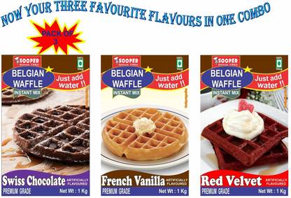 SOOPER COMBO OF 3 SWEET BELGIAN WAFFLE PREMIX 3 kg