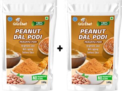 QQ Chef Peanut Dal Podi combo for Kids, Adults, Elders, 100% Natural & No Preservatives 200 g