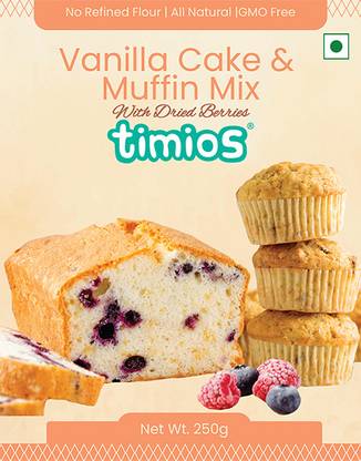 Timios Cake & Muffin Mix- Vanilla 250 g