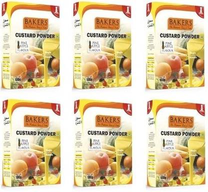 Bakers Custard Powder Pineapple Flavored| Contains No Eggs | Easy to Make 600 g