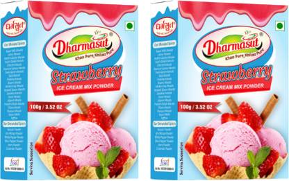 Dharmasut Instant Strawberry Ice Cream Mix Powder 100g Each | 200 g