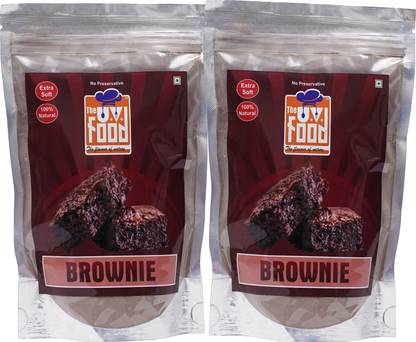 The UV Food Super Soft and Fluffy 2 pieces Brownie Combo(Instant Mix & Premix) 560 g