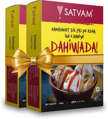 Satvam Dahi Wada Instant Mix (2 x 400 Grams) 800 g