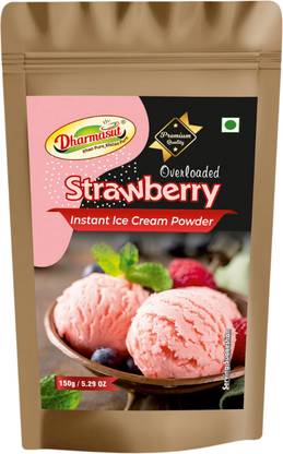 Dharmasut Premium Strawberry Ice cream mix Powder with Extra Softness 150 g