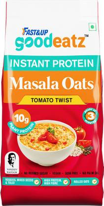 FAST&UP GoodEatz Masala Oats, Tomato Twist Flavor, High Protein Oats With Superfoods 400 g