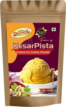 Dharmasut Premium KesarPista Ice cream Premix Powder with Extra Softness 150g*1 | 150 g