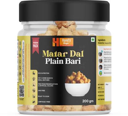 HANDS MAGIC Matar Dal Plain Bari – Premium Pack | High Protein | Ready to Cook | 200 g