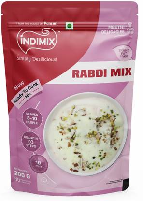 INDIMIX Instant Ready to Cook Rabdi Mix | Ready In 3 Steps | Healthy & Tasty 200 g