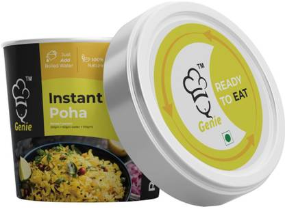 Genie Food Instant Ready to Eat Jain Poha | 5 Minute Breakfast | Just Add boiled Water 110 g