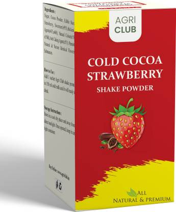 AGRI CLUB Instant Mix Cold Cocoa Strawberry Shake Powder 15 Sachets 225 g 225 g
