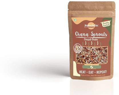 Nutriefoods Brown Chana Healthy Sprouts | with Spice Mix | HEAT EAT REPEAT 200 g