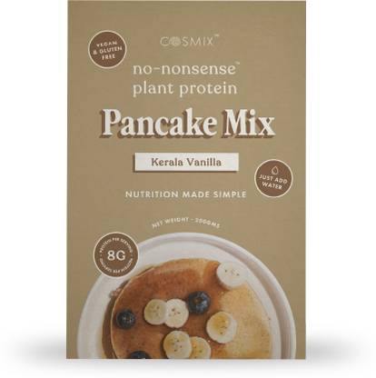 COSMIX Protein Pancake Mix with No-Nonsense Plant Protein| 8.3g Protein/Pancake 200 g