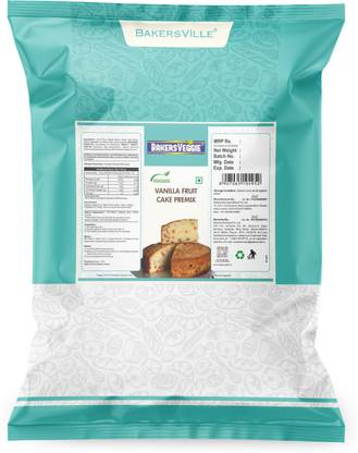 Bakersveggie Eggless Vanilla Fruit Cake Premix 1 kg