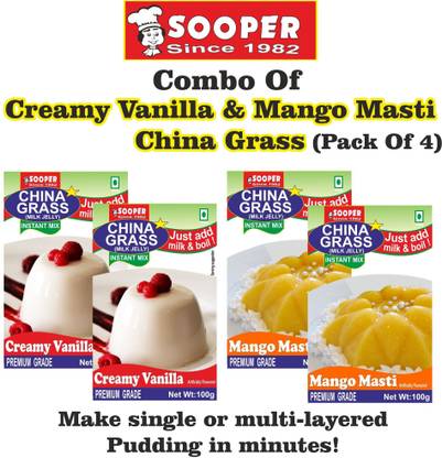 SOOPER CHINA GRASS MIX VANILLA + MANGO 2 EACH 400 g