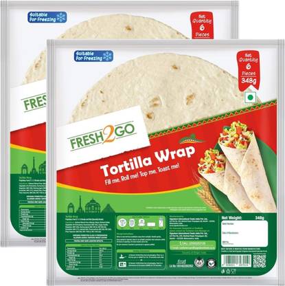 fresh2go Tortilla Wrap 6pcs 348 g