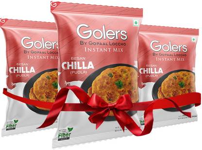 Golers Besan Chilla Instant Mix | Quick Breakfast Mix | Ready-to-Cook Besan Pudla Flour 200 g