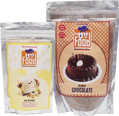 The UV Food Special Chocolate Cake + vanilla Ice cream Combo(Instant Mix & Premix) 390 g