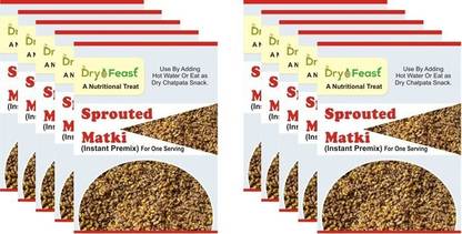 DryOfeast Sprouted Matki - Instant Premix - For One Serving Each Pack of 10 (56 g each)) 560 g