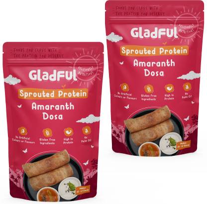 Gladful Sprouted Protein Amaranth Instant Dosa Mix 400 g