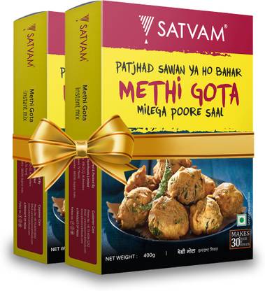 Satvam Methi Gota Instant Mix (2 x 400 Grams) 800 g