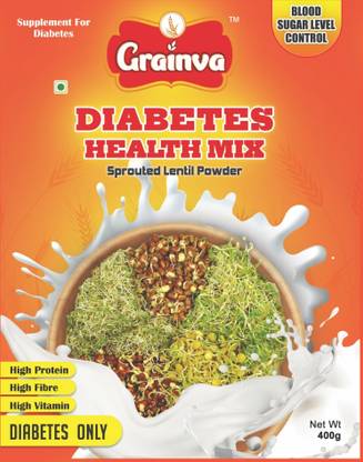 grainva Diabetes Health Mix Health Drink for Diabetes Diabetic Friendly Supplement for Diabetes Sathumaavu powder Nutrition Health Drink Instant Porridge Multigrain energy malt low GI Gluten free Sprouted Health Mix Sugar control mix 100%natural 32 Ingredients 400 g