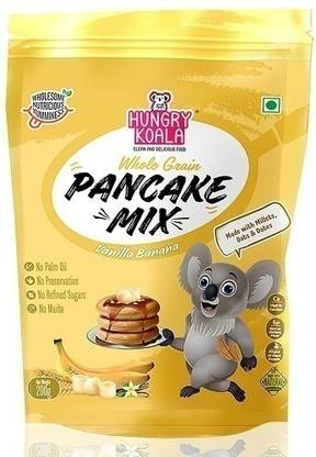 HUNGRY KOALA Wholegrain Vanilla Banana Pancake(Made with Sorghum,Oat,Moongdal,Date & Jaggery) 200 g